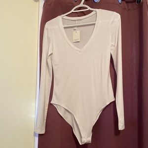 Mango Pop Women’s Sexy Deep V Neck long sleeve /short sleeve BodySuit